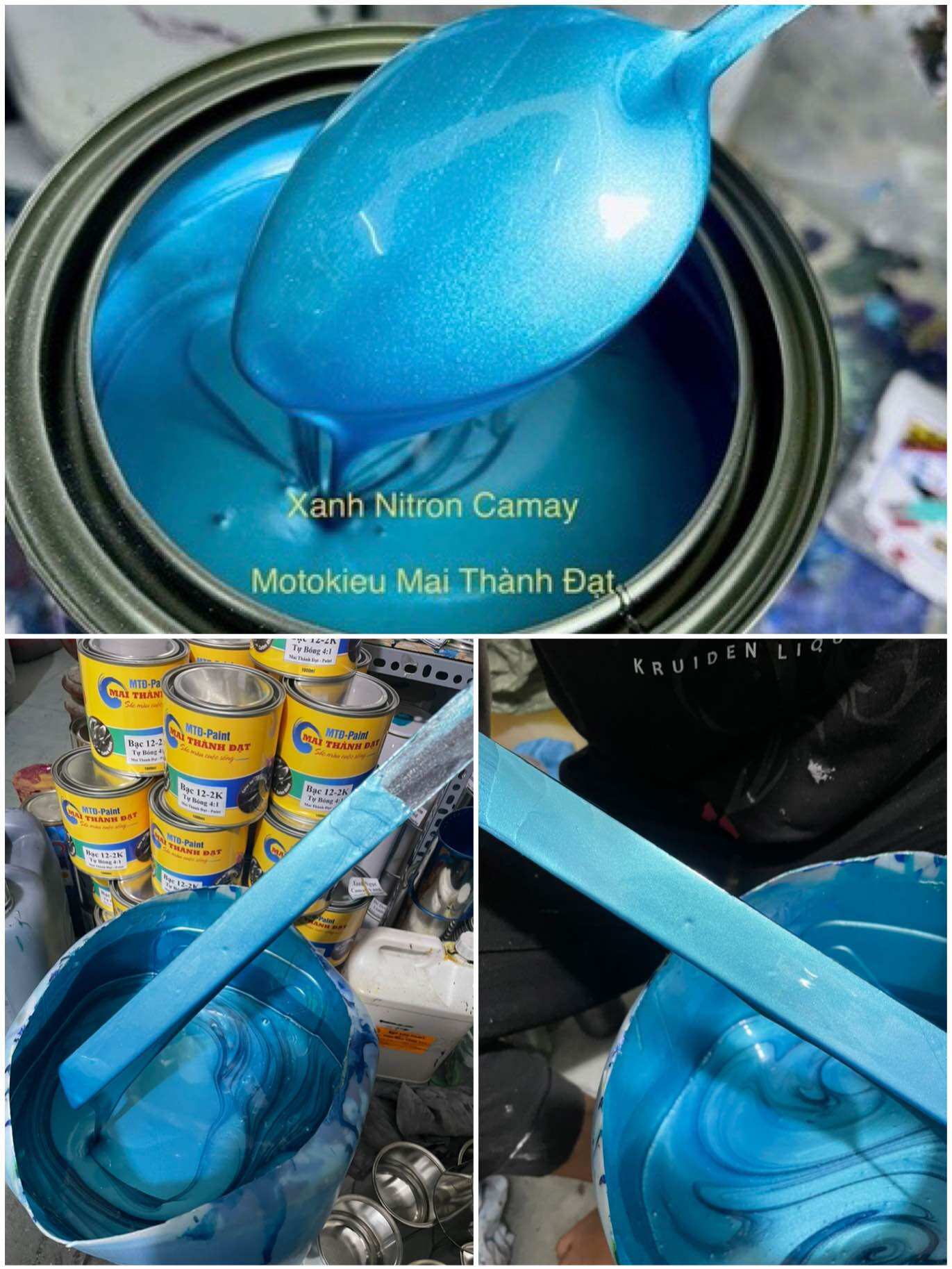 Màu sơn Xanh Nitron Camay ( Sơn oto - Xe máy)MaiThànhĐạt