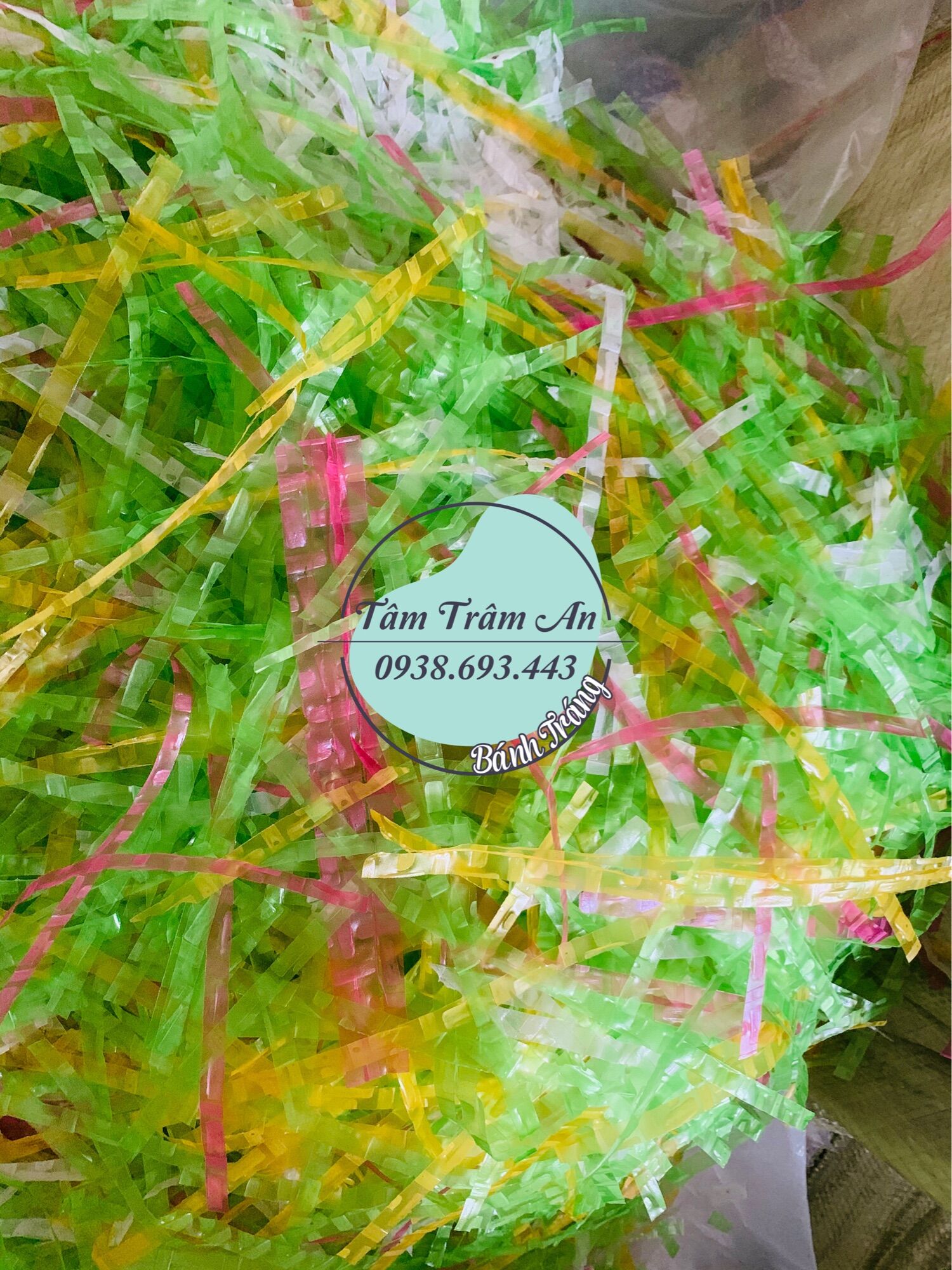 1kg bánh tráng sợi màu