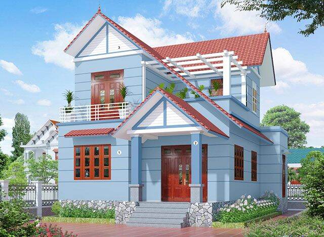 Sơn HEKEN nội thất màu xanh dương(332) 5lít