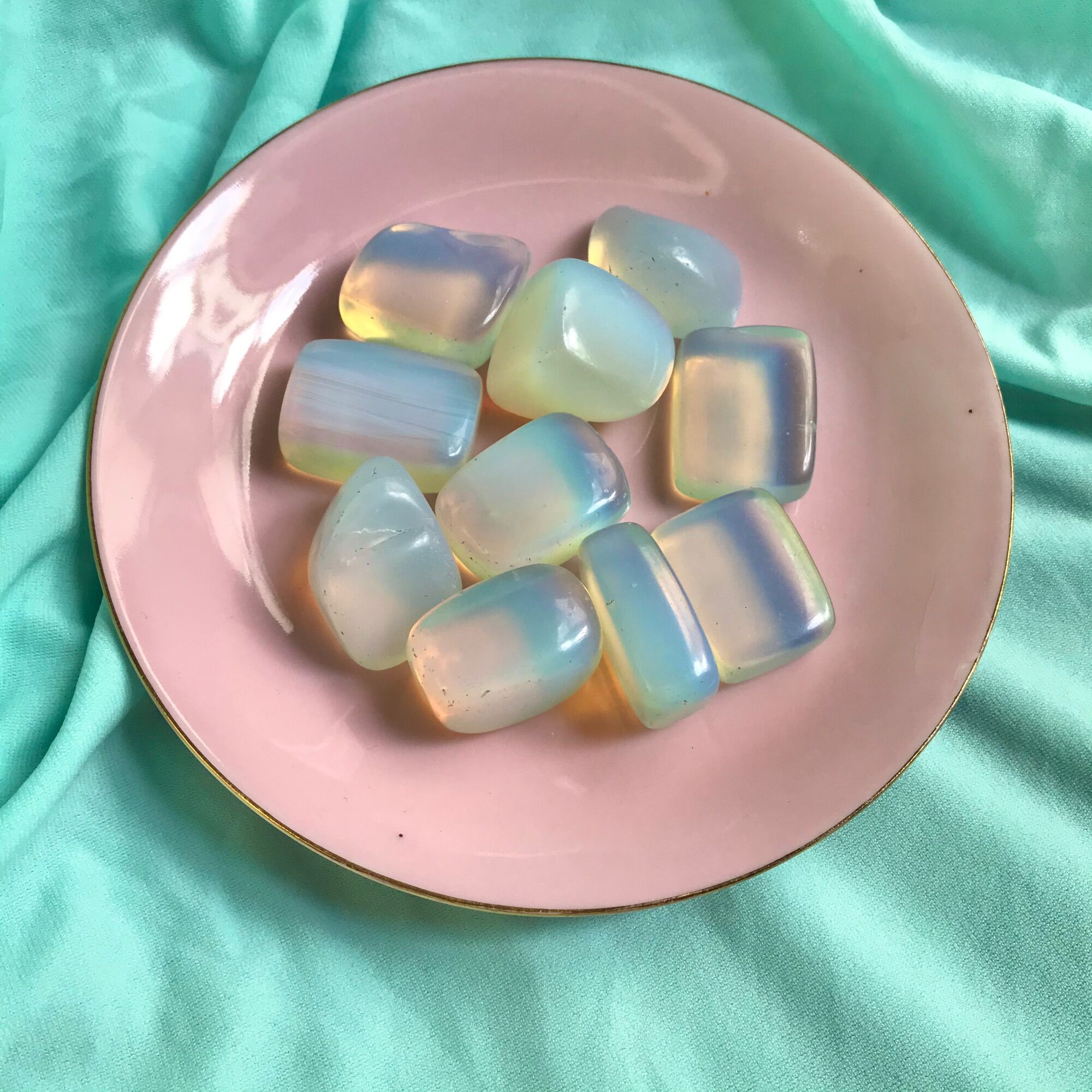 Tumbled Opalite - Đá opalite mài bóng