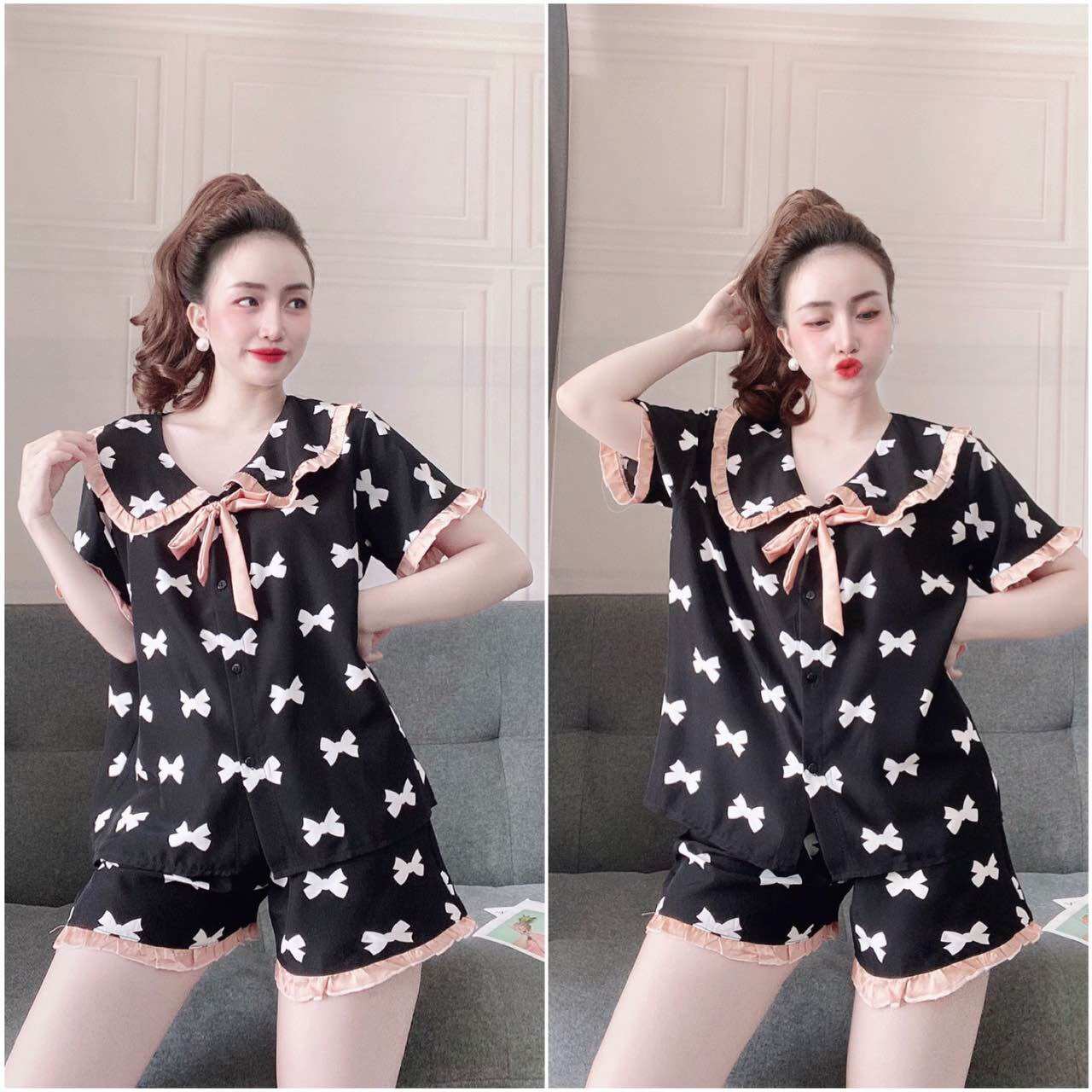 (45-110kg) Đồ Bộ Bigsize Lụa Nhật Hoạ Tiết cao cấp - Chất vải mịn, đẹp