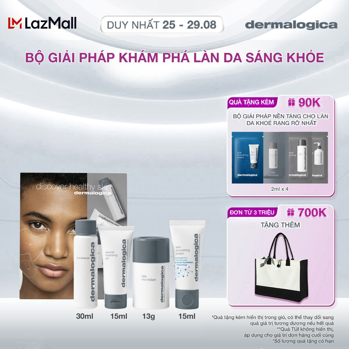 Bộ kit khám phá làn da sáng khỏe Dermalogica Discover Healthy Skin Kit