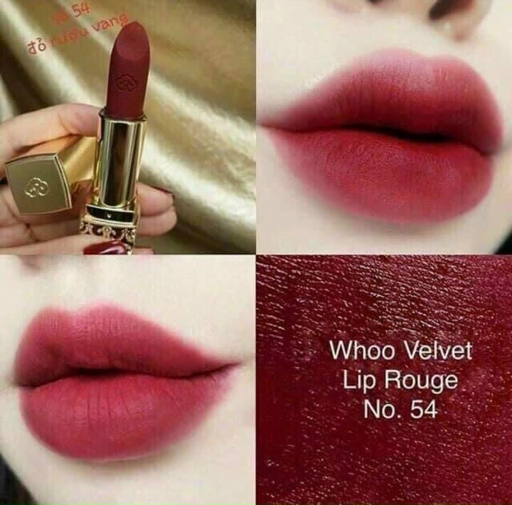 Son nhung lì whoo đỏ rượu