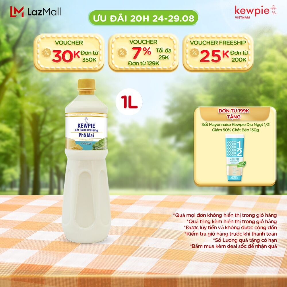 Xốt Salad Dressing Phô Mai Kewpie 1L