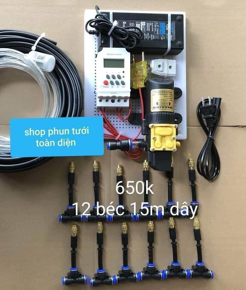 Đã ráp sẵn] Bộ phun sương tự động bơm đơn Sinleader 12