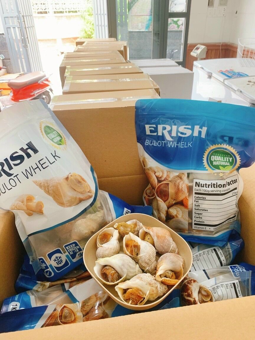Ốc bulot sạch không cát 20-30con kg bịch 1kg y hình
