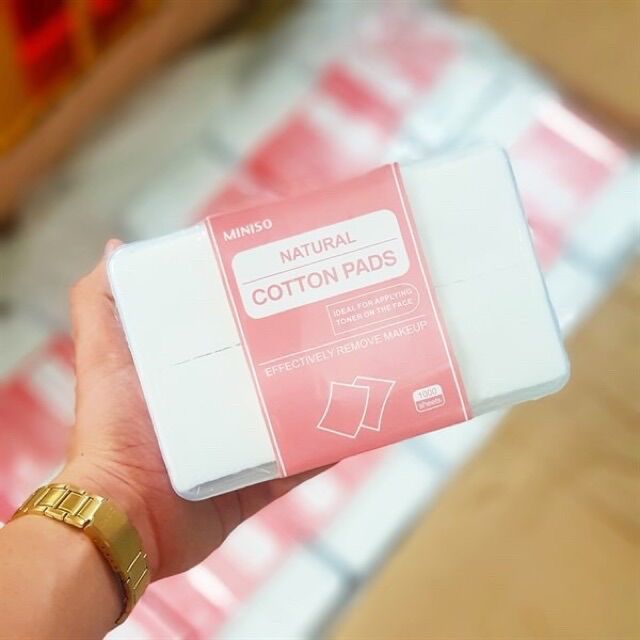 Bông tẩy trang Miniso 1000 miếng