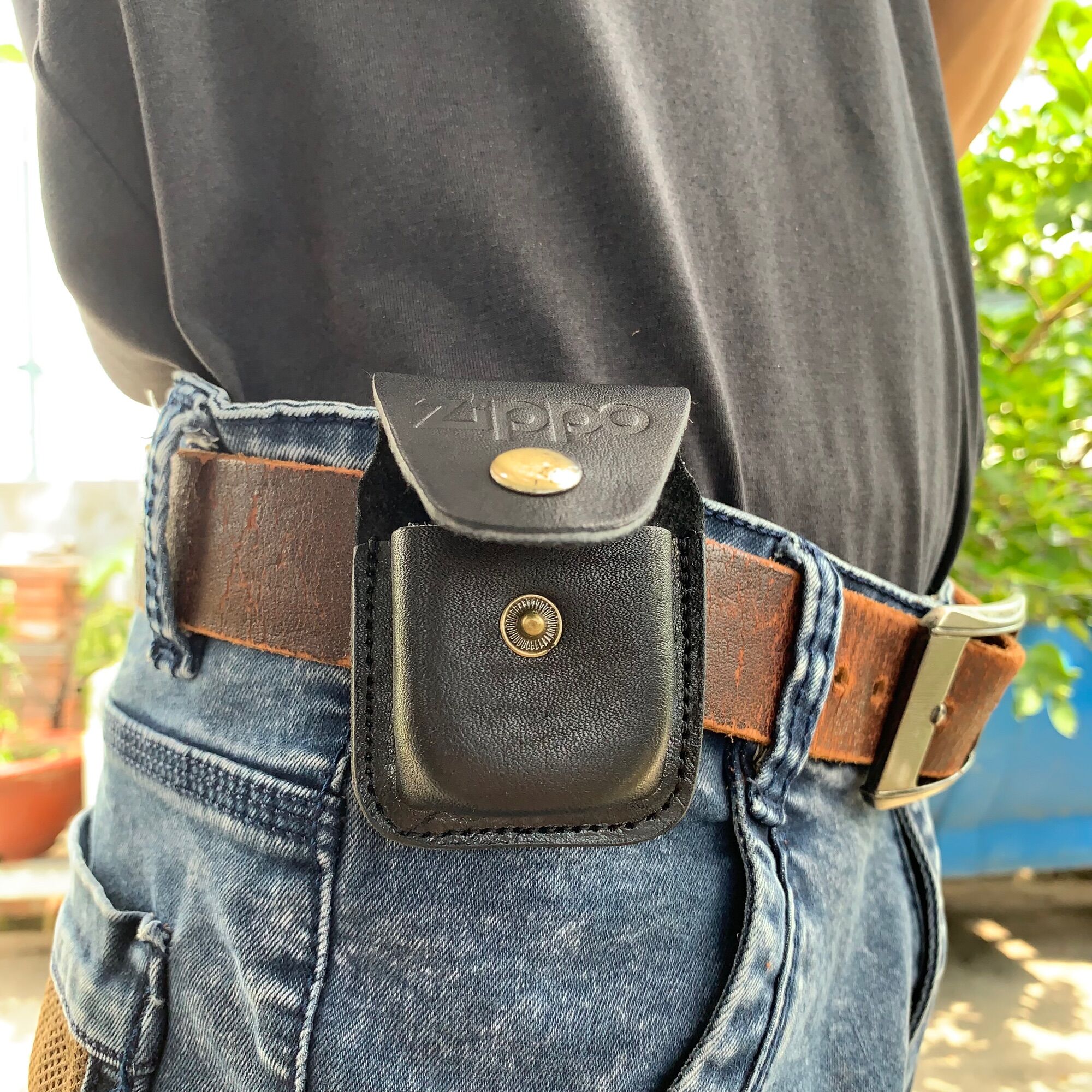 [HCM]Bao Da Zippo Cao Cấp Da Bò Thật | TRAN LEATHER