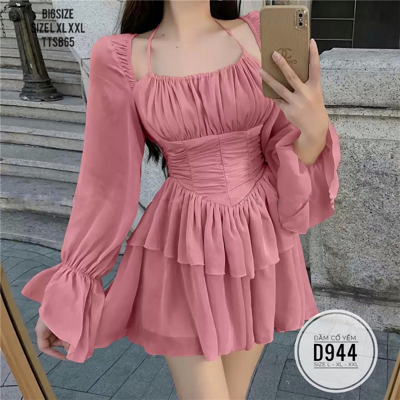 Bigsize 60- 90kg đầm cổ yếm