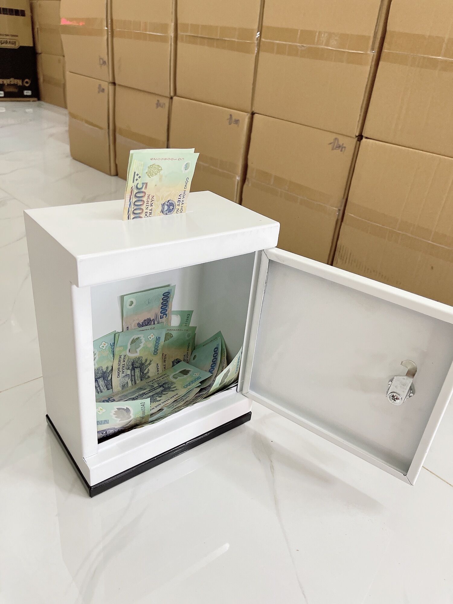 ống heo sắt mini tiết kiệm tiền 15*20