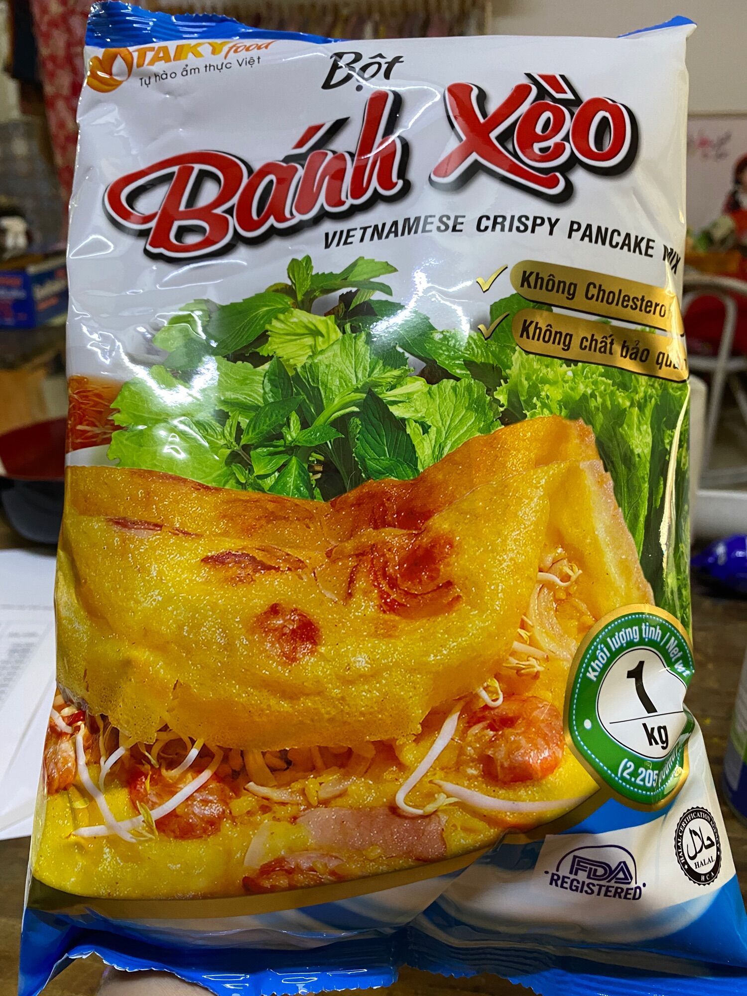 Bột làm bánh xèo Tài kí 1000gram