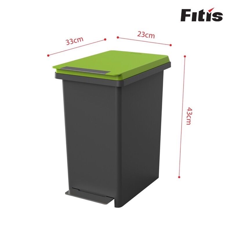 Thùng rác Fitis nhựa đạp chân COMPACT 20L