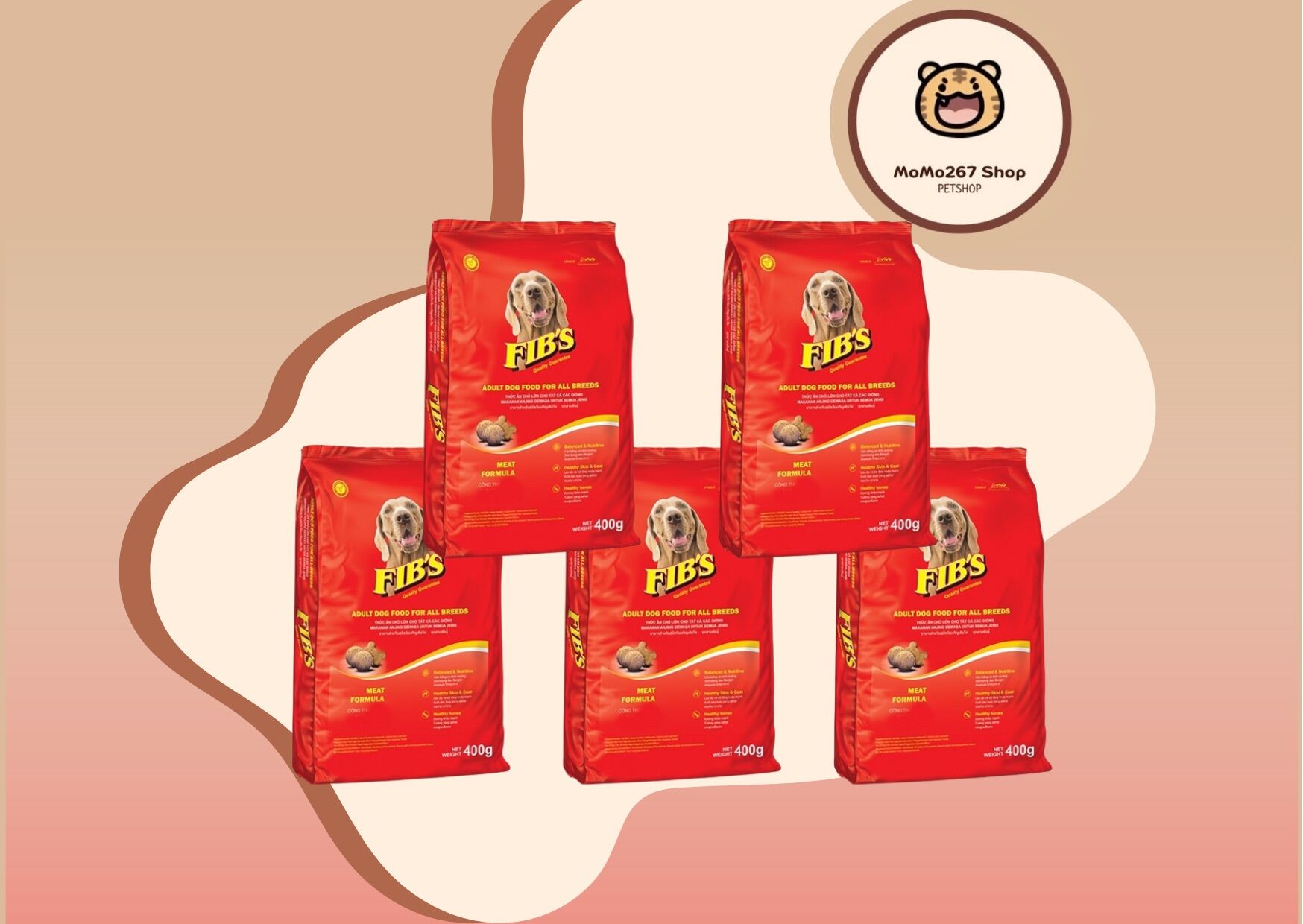 Gói 1.5kg - Thức Ăn cho chó Fibs