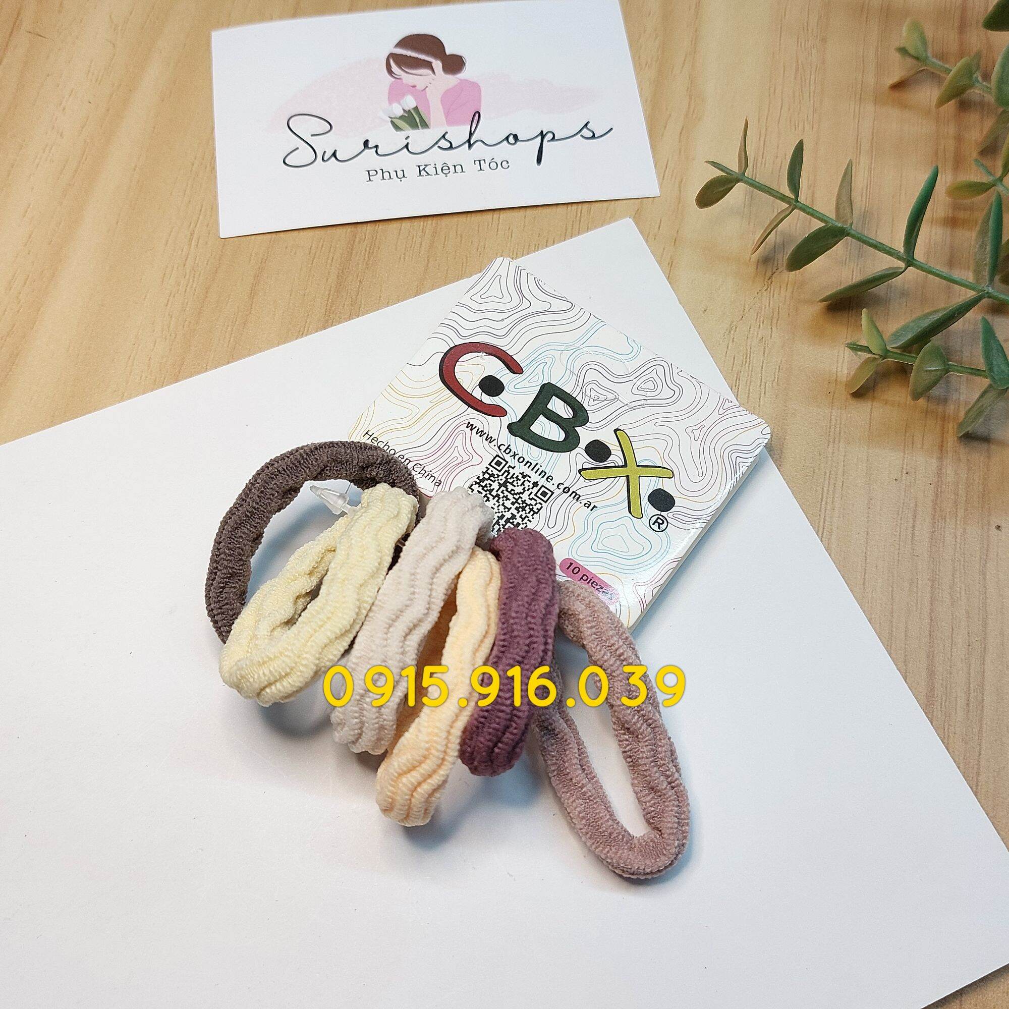 Set 6 Thun Buộc Tóc, Cột Tóc Nữ
