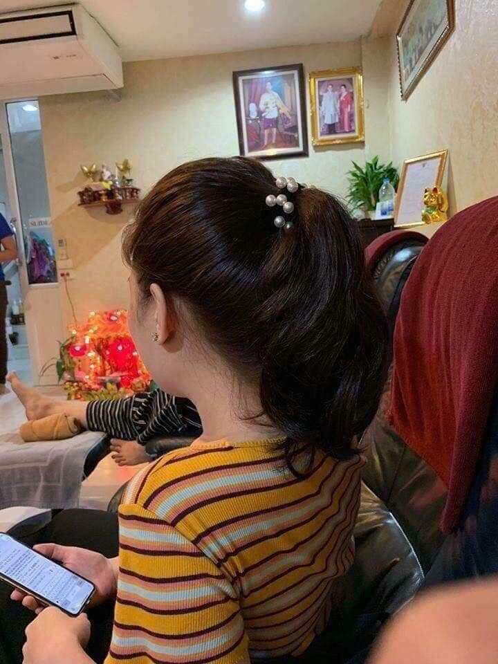 cột tóc chun đính hạt chắc chắn