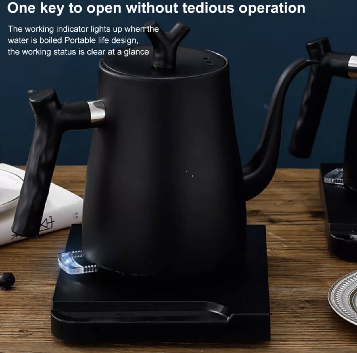 [siêu hot] Ấm đun nước siêu tốc drip pour over V60 nội Trung 1000 ml