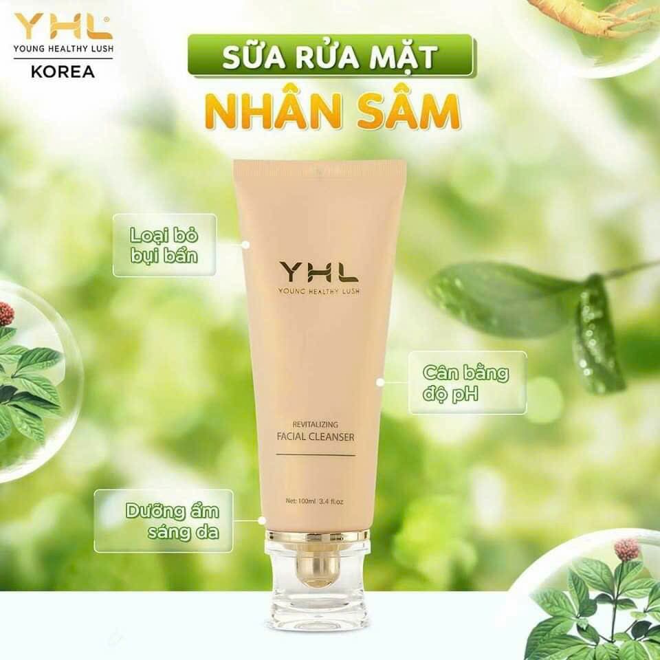 sữa rửa mặt nhân sâm yhl