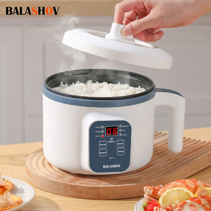 Nồi Cơm Điện Hai Lớp Đơn 1.7L Nồi Đa Năng Chống Dính 220V Có Giỏ Hấp Cho 2-3 Người Sử Dụng Tại Nhà