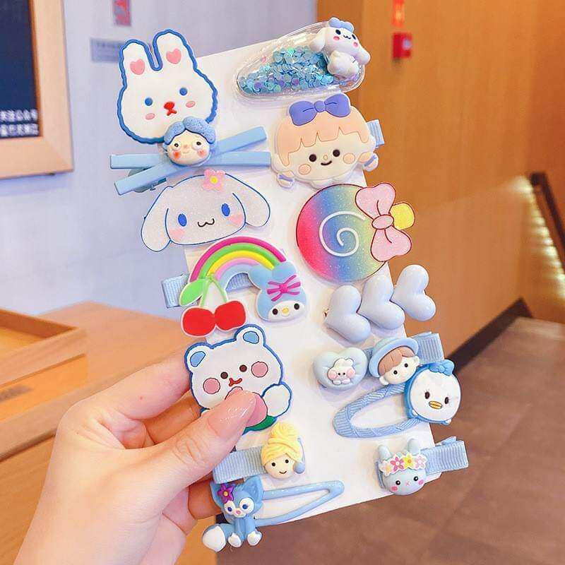 Set 14 Kẹp Tóc Dễ Thương Cho Bé PKT03