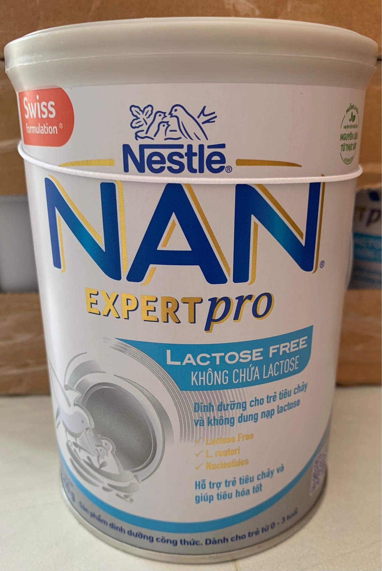 NAN EXPERTPRO LACTOSE FREE 400g- Cho bé tiêu chảy và bất dung nạp Lactose