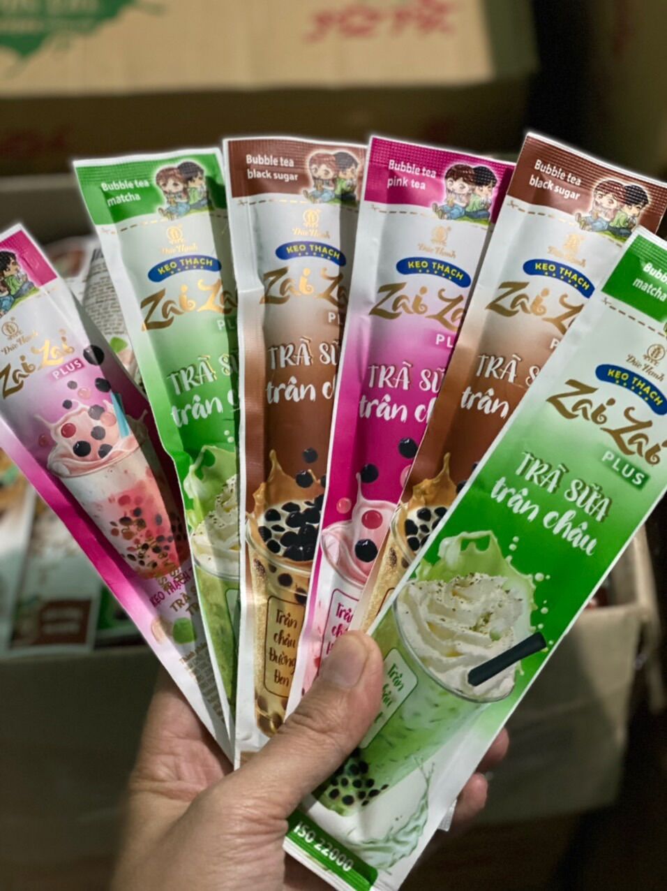 Kẹo thạch zai zai Đức Hạnh trà sữa 500gr