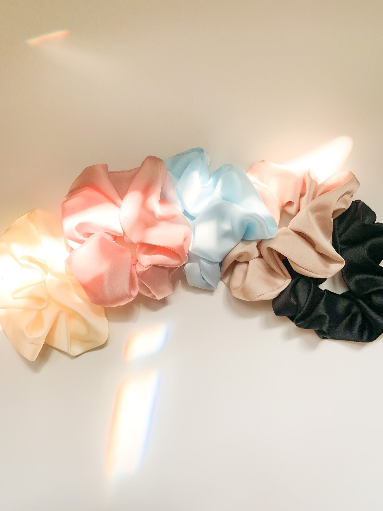 Cột tóc lụa crepe satin (có 5 màu)