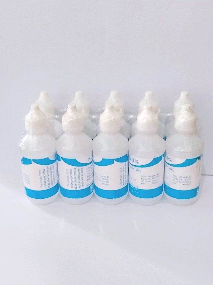 Combo 10 Chai NƯỚC OXY GIÀ  3% Chai 60 ml