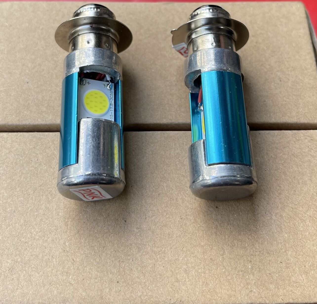 Đèn led cao cấp cho xe wave 2 bóng siêu sáng - bộ 2 bóng