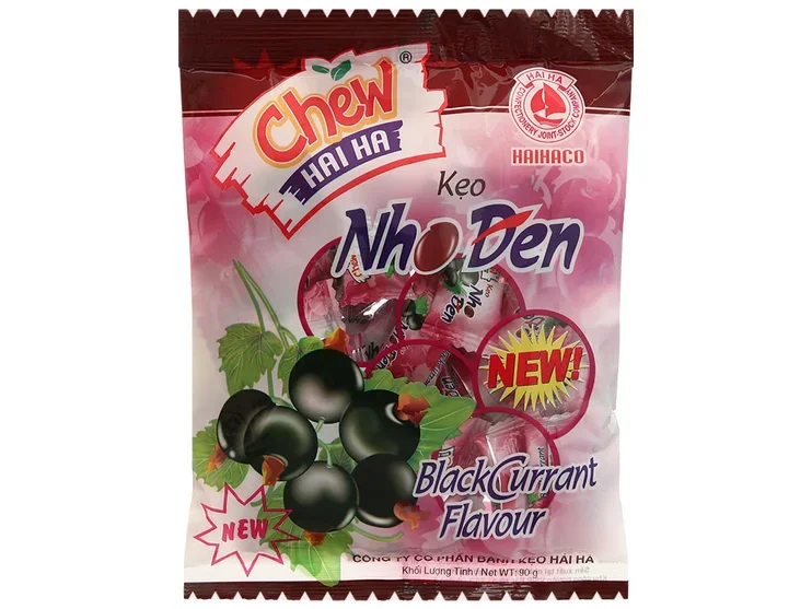 Kẹo nho đen Hải Hà Chew gói 90g