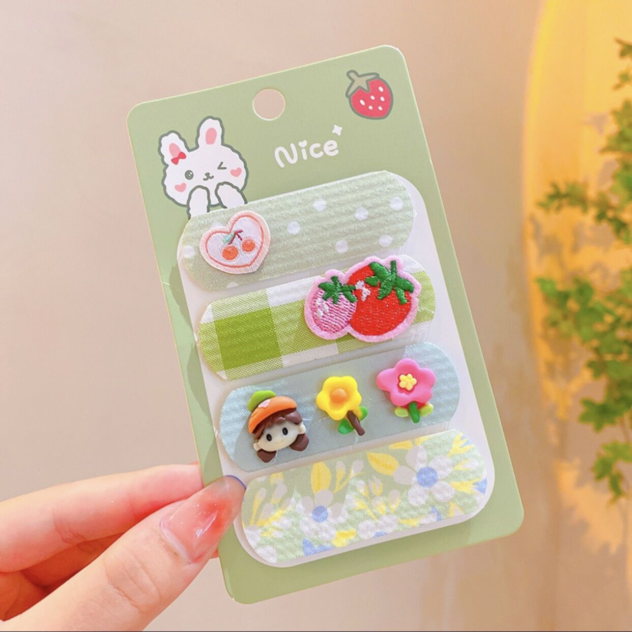 Miếng Dán Tóc Mái Dễ Thương Cho Bé Gái