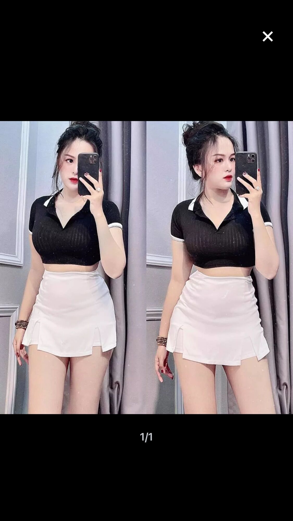 Quần giả váy -áo somi