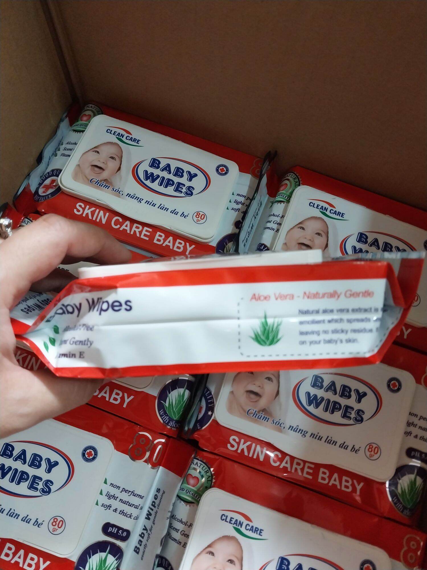 [ GIÁ SỈ 10 GÓI ] Khăn Ướt Baby wipes 80gr