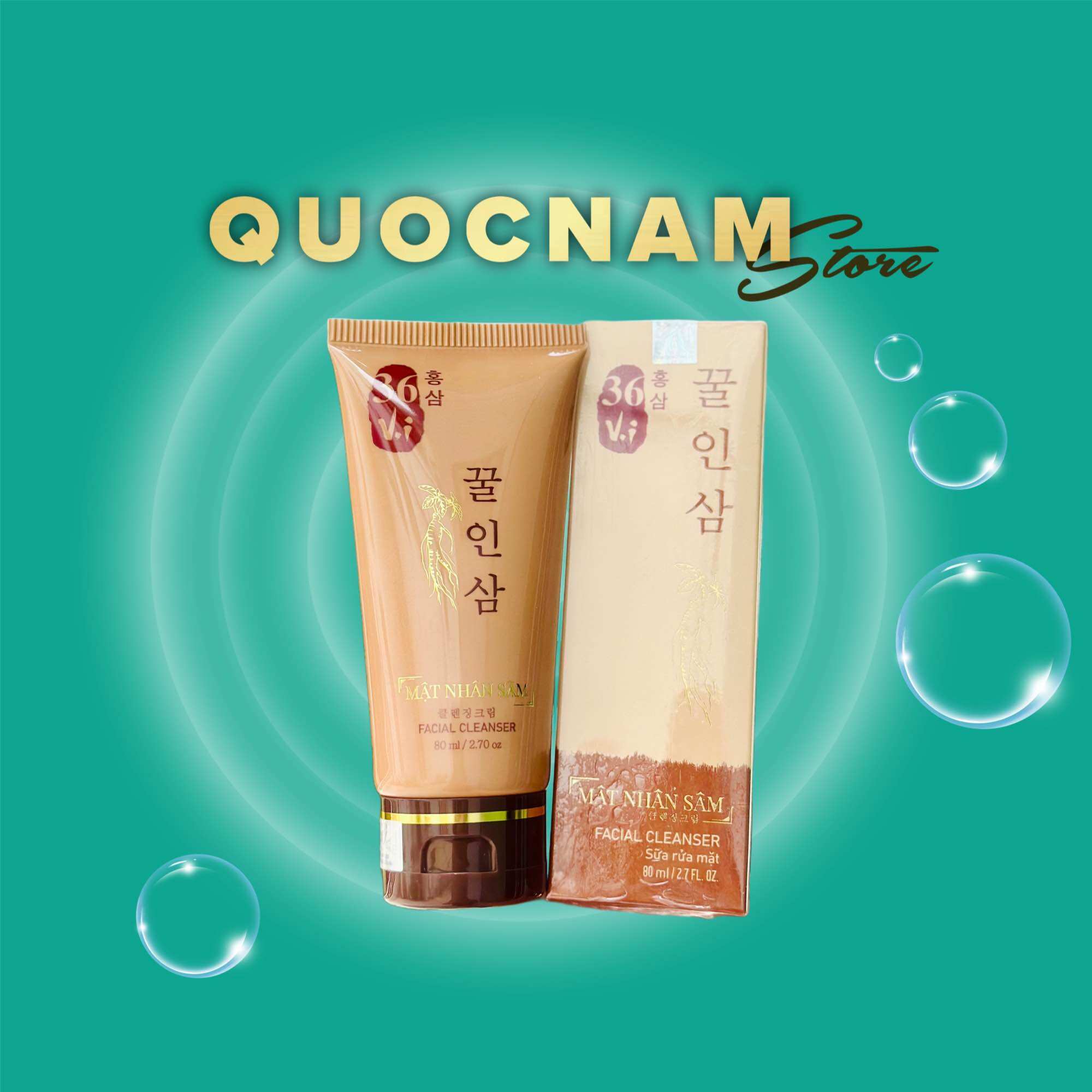 [HCM]Sữa rửa mặt sâm đỏ 36 Vị Meea Origin 80ml