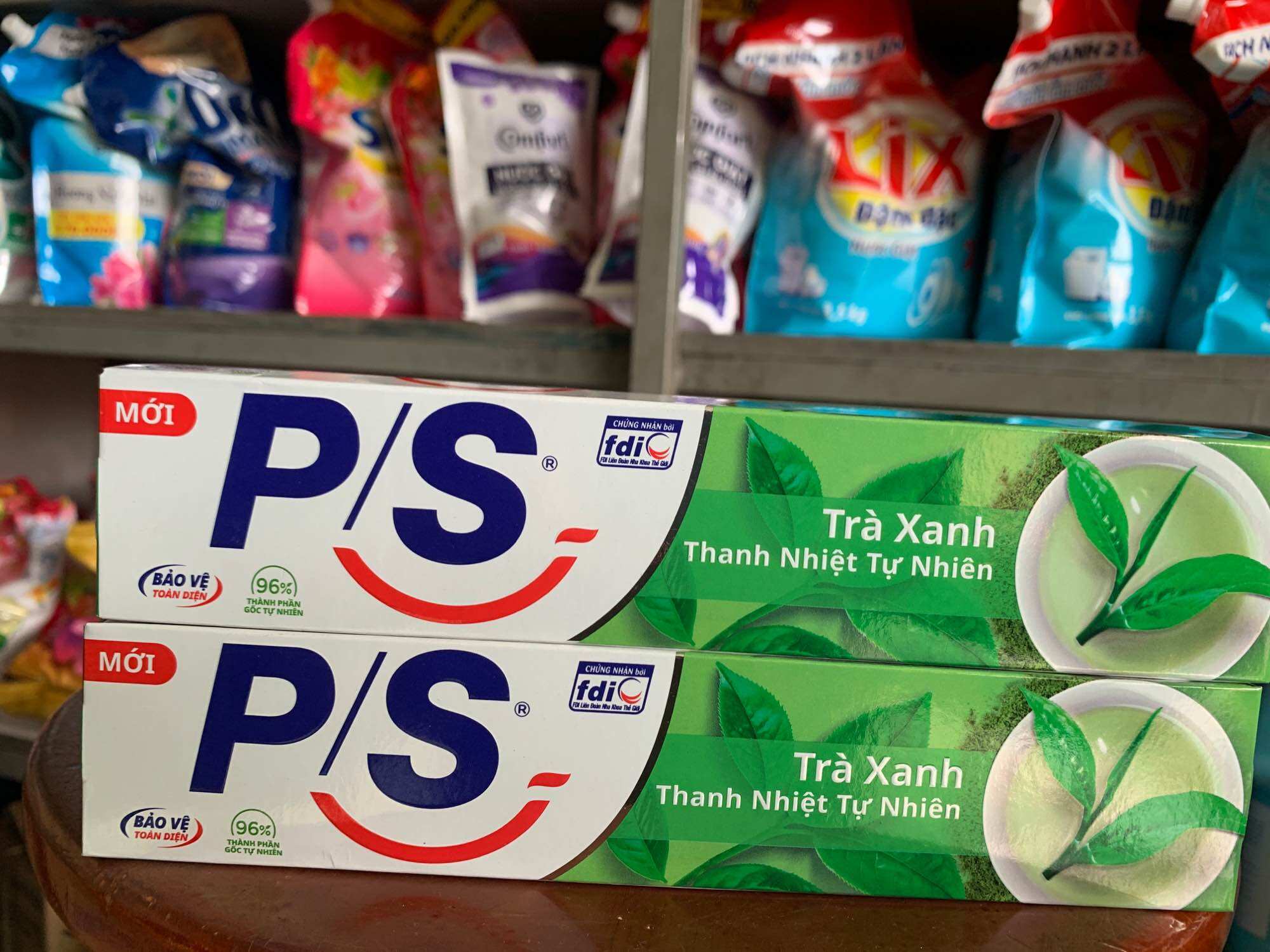 Combo 2 kem Đánh Răng PS trà xanh thiên nhiên 230g