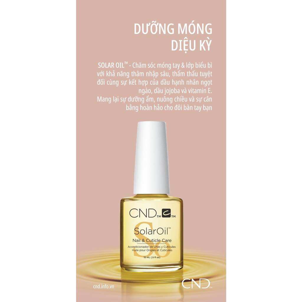 [HÀNG CHÍNH HÃNG] dưỡng móng Solar oil CND