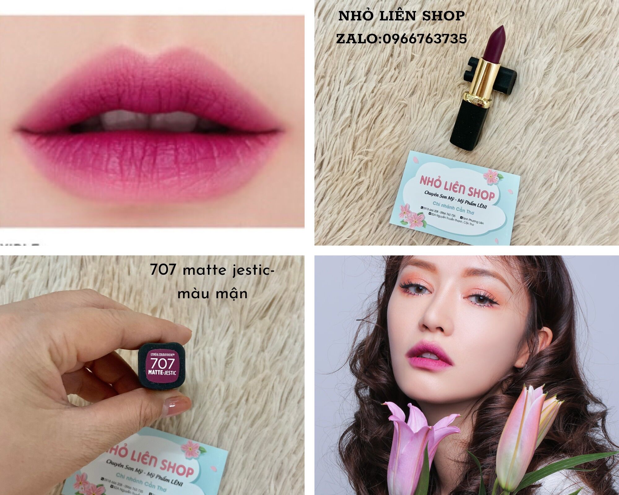 SON THỎI ĐEN LOREAL COLOR RICH MATTE LÍP CLOUR