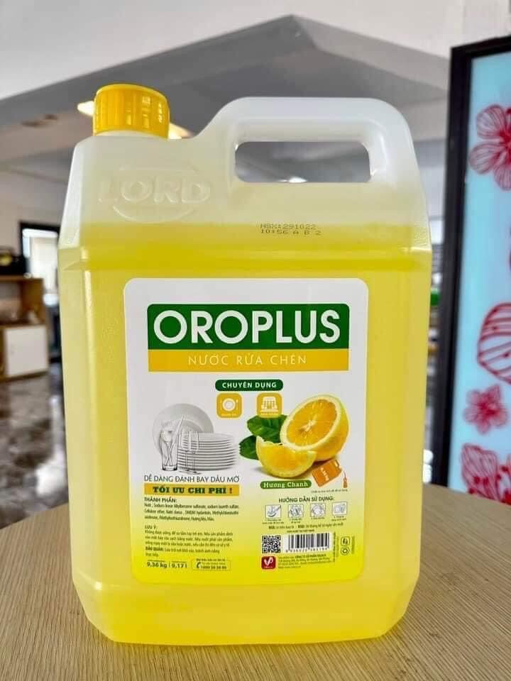 Nước rửa chén đậm đặc hương chanh Oroplus 9.36kg