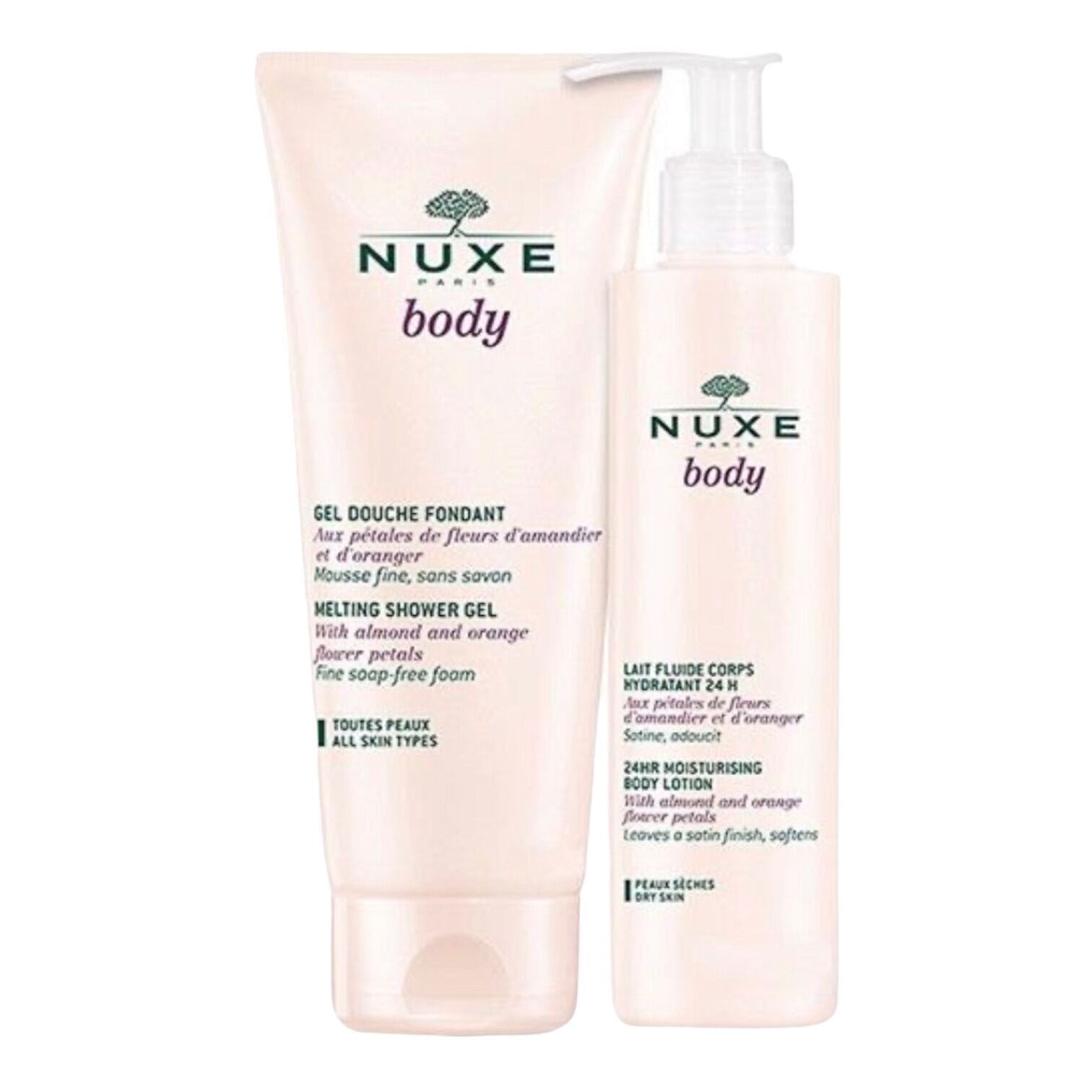 Set Sữa Tắm Và Dưỡng Thể Cấp Ẩm Dưỡng Da Body Nuxe - Nội Địa Pháp