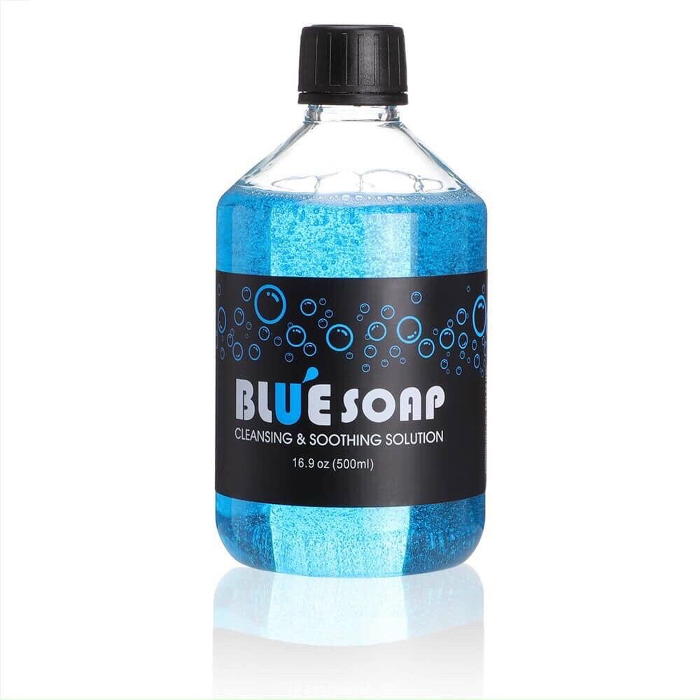 Nước bluesoap vệ sinh mực thừa trong phun xăm và xăm hình chai 500ml