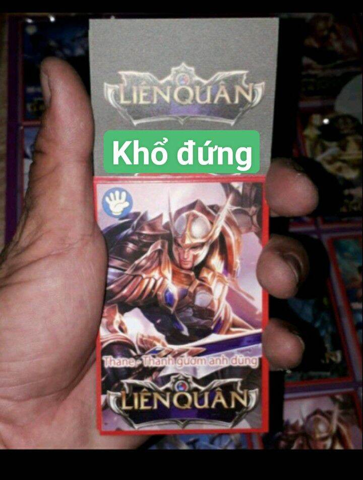 Combo 120 thẻ bài Liên Quân Khổ Ngang hoặc khổ đứng kích thước 6x8 cm bằng giấy bóng cứng