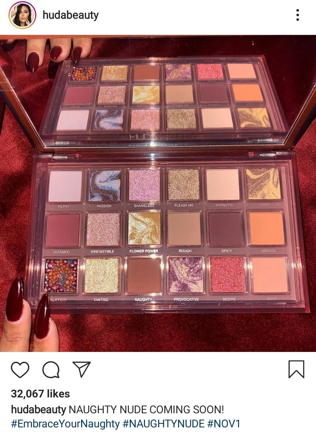 [HCM][ HUDA BEAUTY ] Huda Beauty Naughty Nude 18 ô