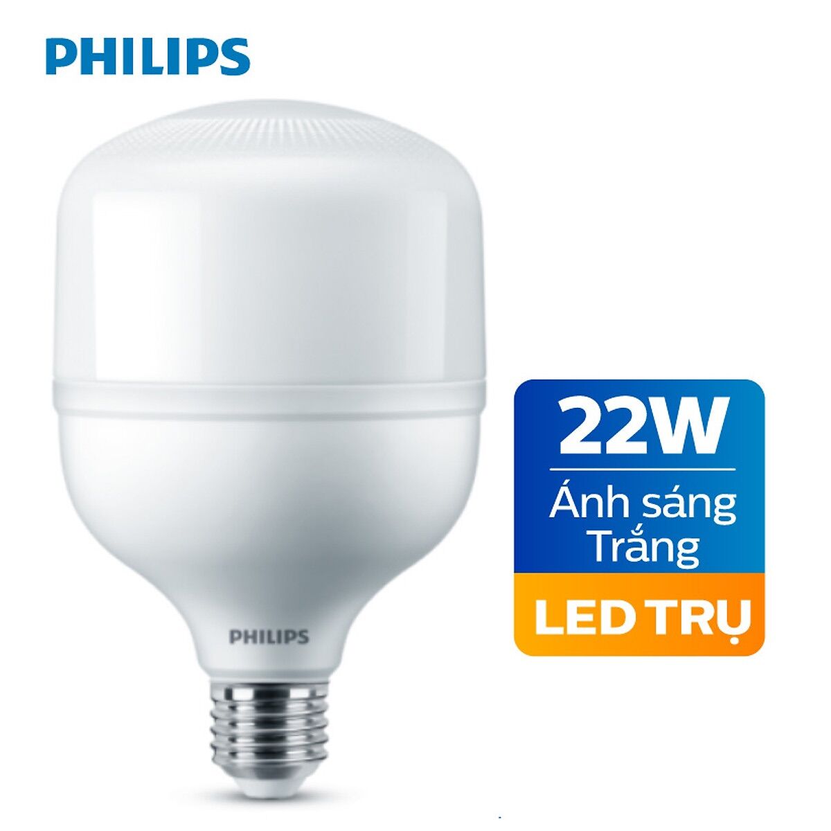 Bóng led bulb trụ kín nước g3 22w philips đui e27 2700 lumen siêu sáng. bh 12 tháng.