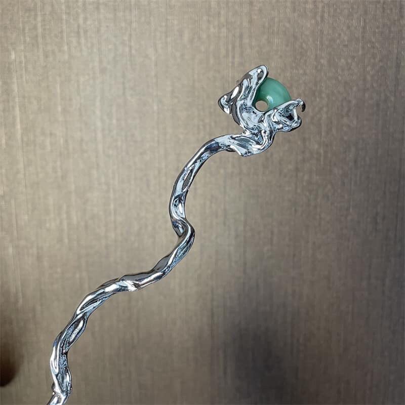 Trâm cài tóc cổ phong đính ngọc