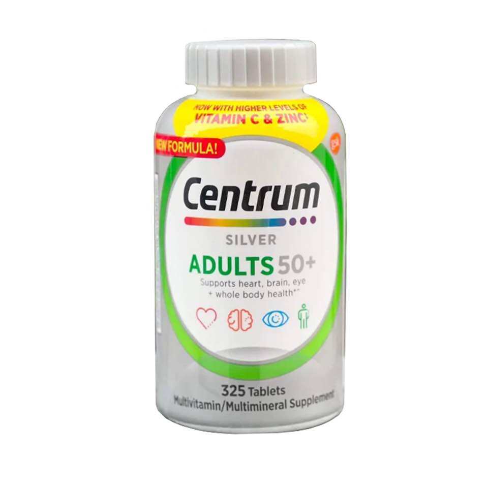 Vitamin tổng hợp Centrum Silver Adults 50+, 325 viên