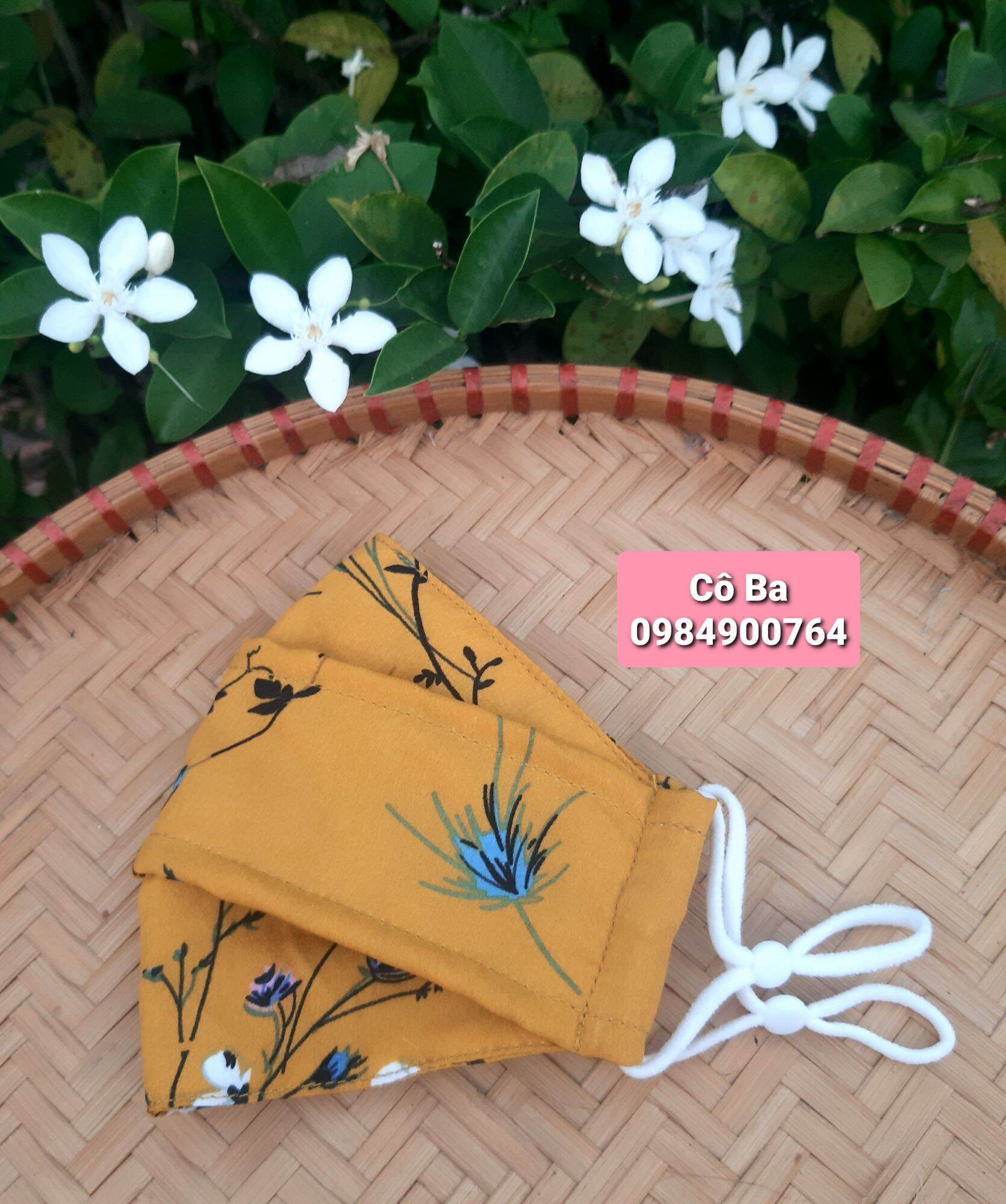 Khẩu trang  3D vải lụa
