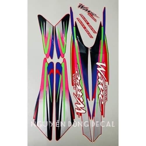 Tem Wave thái 100 (3 lớp) màu đỏ đời 1998