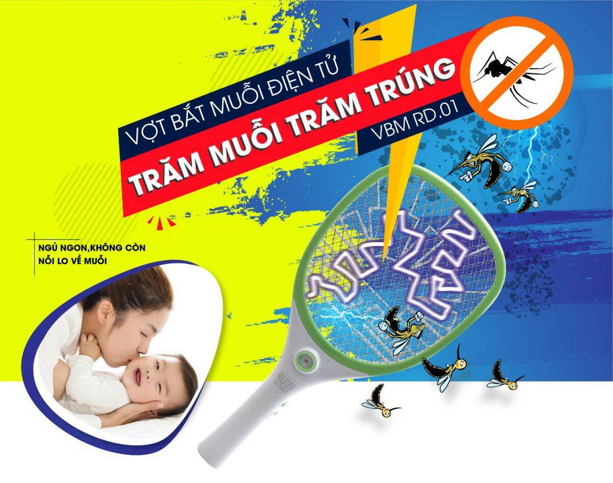 Vợt bắt muỗi điện tử Rạng đông