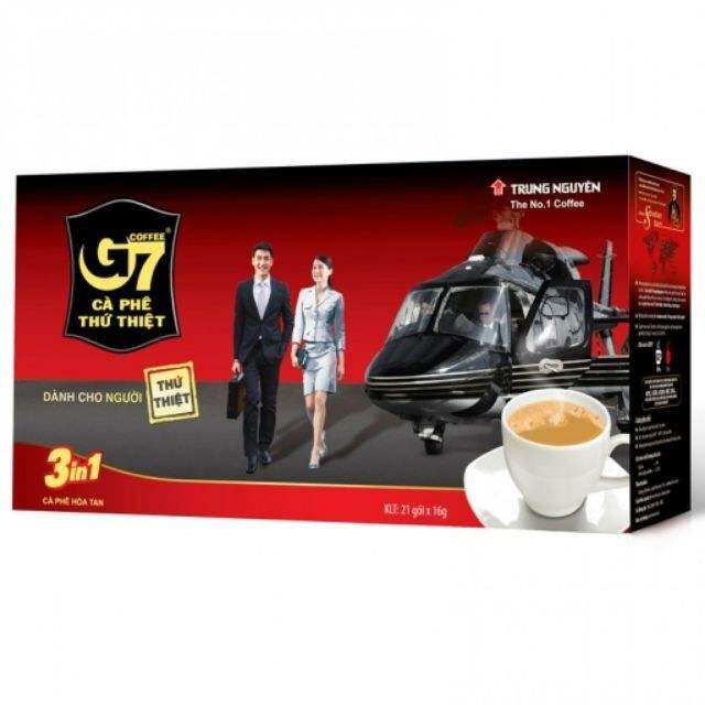 Cafe G7 hộp 21 gói 3 in 1 (Date mới)