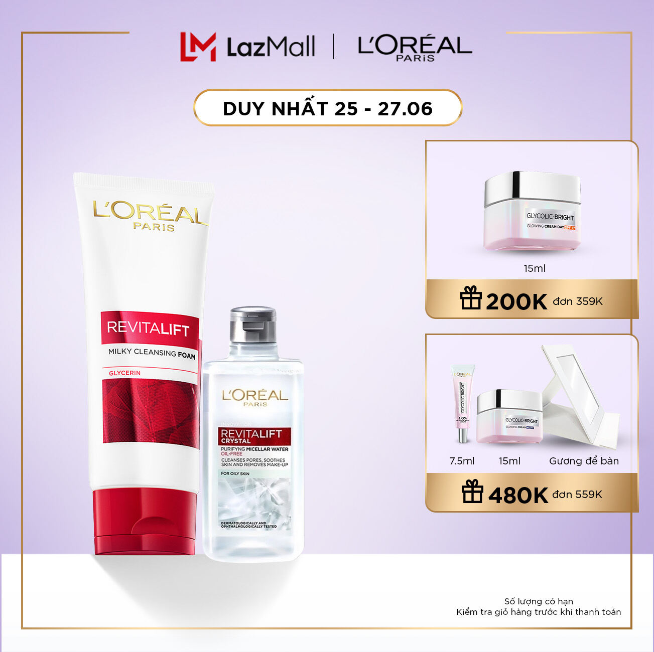Sữa Rửa Mặt Làm Sạch Và Săn Chắc Da L’Oreal Paris Revitalift 100ml
