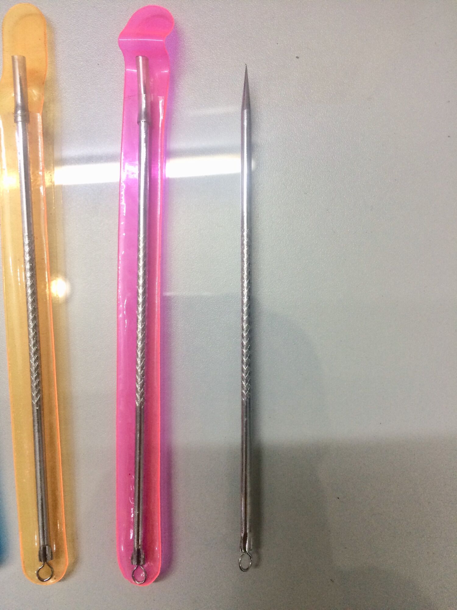Combo 3 cây nặn mụn inox